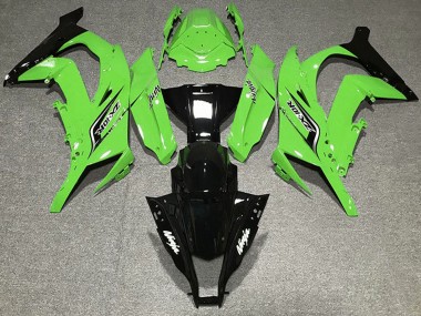 Mejores Carenados Moto Kawasaki ZX10R 2011-2015 - Verde Negro Brillante