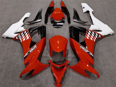 Mejores Carenados Moto Kawasaki ZX10R 2008-2010 - Blanco Rojo Negro