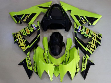 Mejores Carenados Moto Kawasaki ZX10R 2004-2005 - Alta Visibilidad Amarillo Negro