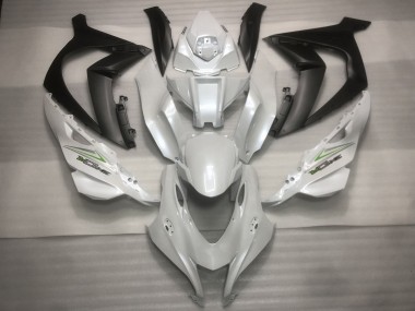Mejores Carenados Moto Kawasaki ZX10R 2016-2020 - Blanco Perla Negro Verde