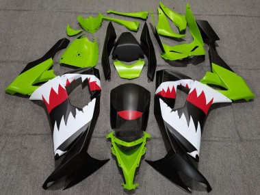 Mejores Carenados Moto Kawasaki ZX10R 2008-2010 - Verde Negro Mate Rojo Blanco Tiburón