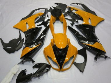 Mejores Carenados Moto Kawasaki ZX6R 2009-2012 - Naranja Negro Brillante