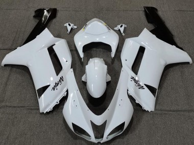 Mejores Carenados Moto Kawasaki ZX6R 2007-2008 - Plain Blanco Gloss