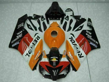 Mejores Carenados Moto Honda CBR1000RR 2004-2005 - Naranja Blanco Rojo Negro Repsol