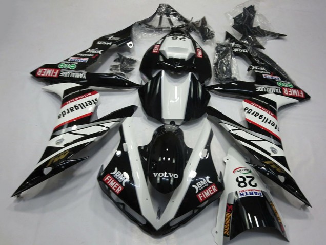 Mejores Carenados Moto Yamaha R1 2004-2006 - Blanco Negro Volvo Fimer Yamalube Sterilgarda 28