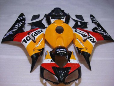 Mejores Carenado Moto Honda CBR1000RR 2004-2005 - Naranja Blanco Rojo Negro Brillante Repsol