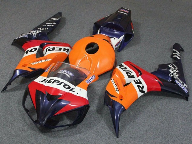 Mejores Carenado Moto Honda CBR1000RR 2006-2007 - Naranja Blanco Rojo Azul Repsol