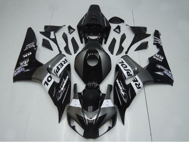Mejores Carenados Moto Honda CBR1000RR 2004-2005 - Gris Blanco Negro Brillante Repsol