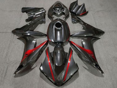 Mejores Carenados Moto Yamaha R1 2004-2006 - FibraCarbono Estilo Rojo