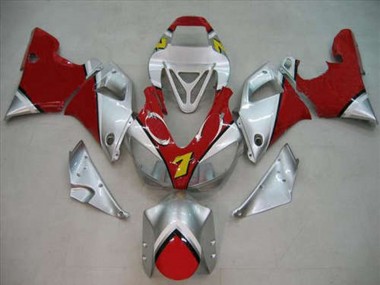 Mejores Carenados Moto Yamaha R1 1998-1999 - Plata Rojo Amarillo 7