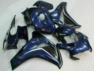 Mejores Carenados Moto Honda CBR1000RR 2008-2011 - Azul Oscuro Negro Brillante