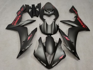 Mejores Carenados Moto Yamaha R1 2004-2006 - Negro Mate Rojo