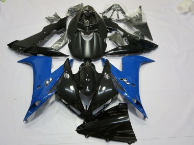 Mejores Carenados Moto Yamaha R1 2004-2006 - Negro Brillante Negro Mate Azul