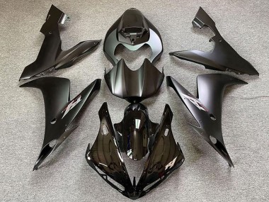 Mejores Carenados Moto Yamaha R1 2004-2006 - Negro Brillante Negro Mate