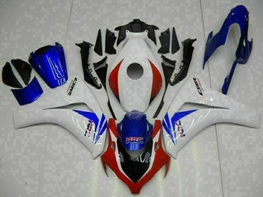 Mejores Carenado Moto Honda CBR1000RR 2008-2011 - Blanco Rojo Azul HRC