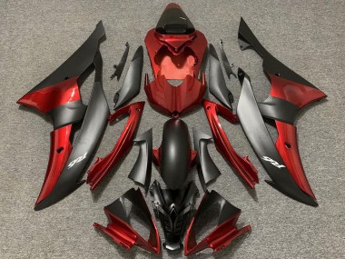 Mejores Carenados Moto Yamaha R6 2008-2016 - Rojo Negro Mate