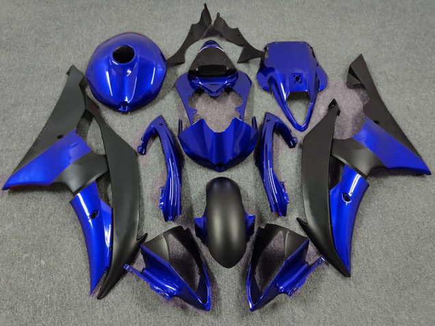 Mejores Carenado Moto Yamaha R6 2008-2016 - Azul Negro Mate