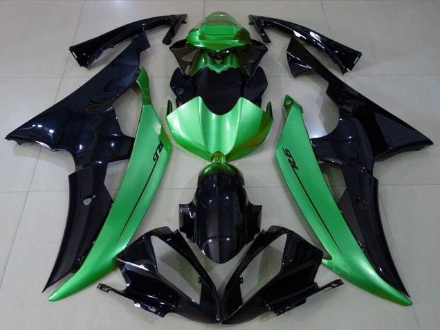 Mejores Carenados Moto Yamaha R6 2008-2016 - Verde Negro Brillante