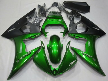 Mejores Carenados Moto Yamaha R6 2005 - Verde Oscuro Negro Mate