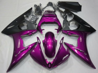 Mejores Carenados Moto Yamaha R6 2005 - Rosa Oscuro Negro Mate