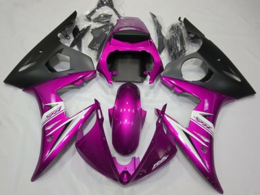 Mejores Carenados Moto Yamaha R6 2003-2004 - Rosa Blanco Negro Mate