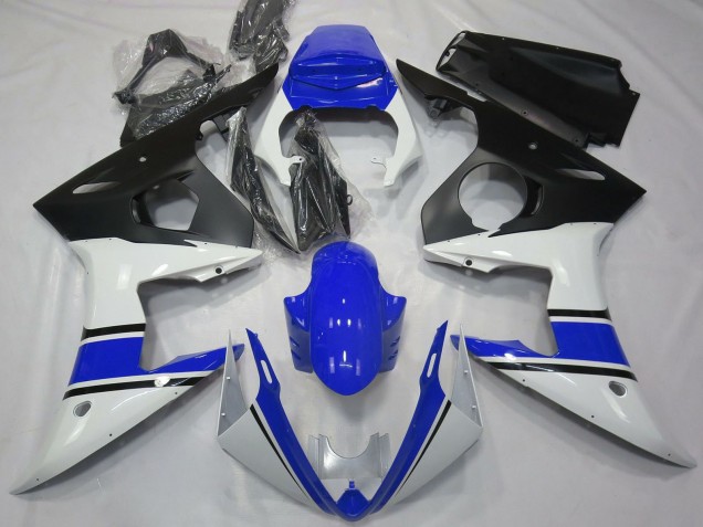 Mejores Carenados Moto Yamaha R6 2003-2004 - Blanco Azul Negro Mate