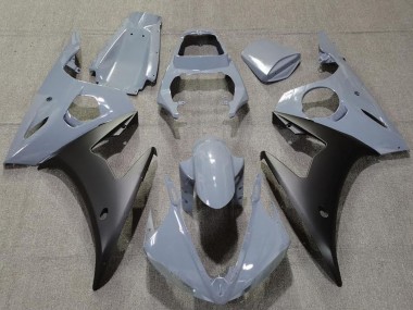 Mejores Carenados Moto Yamaha R6 2003-2004 - Nardo Gris Negro Mate