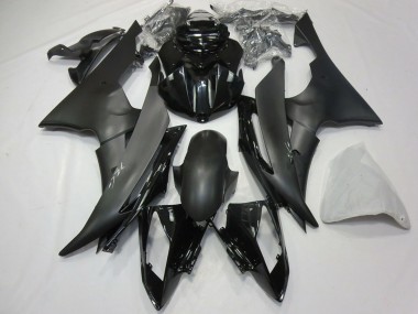 Mejores Carenado Moto Yamaha R6 2008-2016 - Negro Brillante Negro Mate