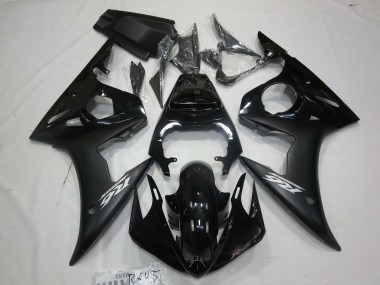 Mejores Carenados Moto Yamaha R6 2005 - Negro Brillante Negro Mate Blanco