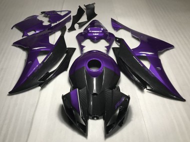 Mejores Carenados Moto Yamaha R6 2008-2016 - Púrpura FibraCarbono Estilo
