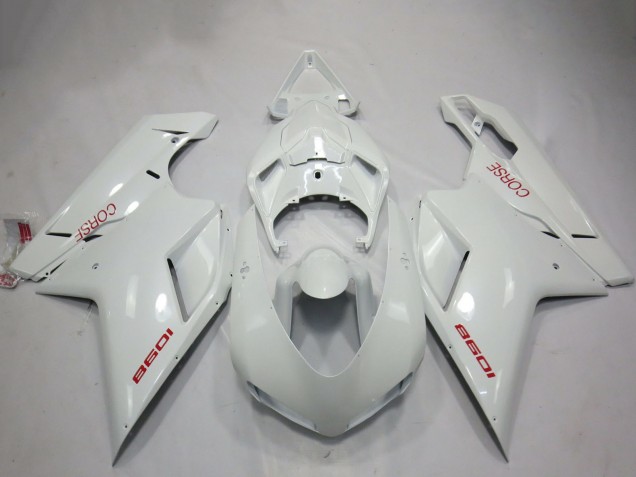 Mejores Carenados Moto Ducati 1098 2007-2014 - Blanco Corse