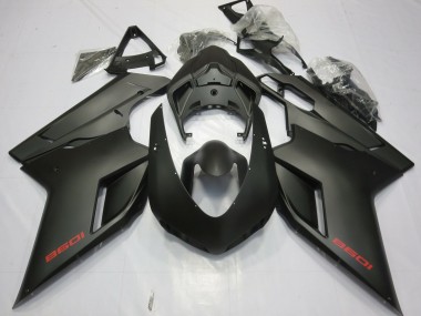 Mejores Carenado Moto Ducati 1098 2007-2014 - Negro Mate