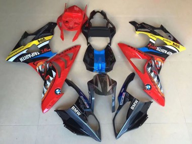 Mejores Carenados Moto BMW S1000RR 2009-2014 - Amarillo Azul Rojo Negro Tiburón