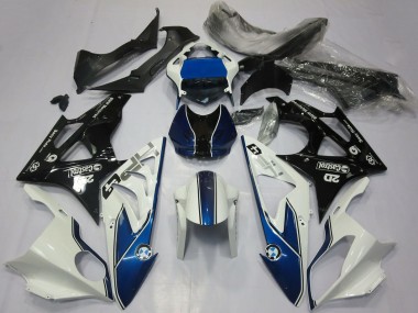 Mejores Carenados Moto BMW S1000RR 2017-2018 - Blanco Azul Negro Brillante