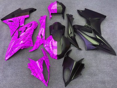 Mejores Carenados Moto BMW S1000RR 2015-2016 - Rosa Negro Mate Dividir