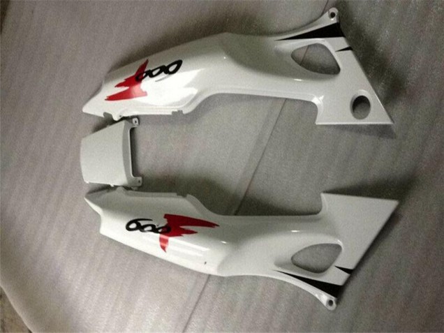 Mejores Carenados Moto Honda CBR600 F3 1995-1996 - Blanco Rojo Negro Brillante