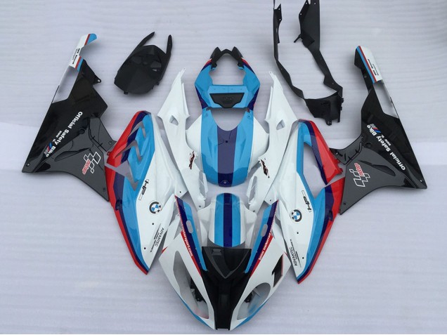 Mejores Carenados Moto BMW S1000RR 2009-2014 - Blanco Rojo Azul Claro Negro Brillante OEM Estilo