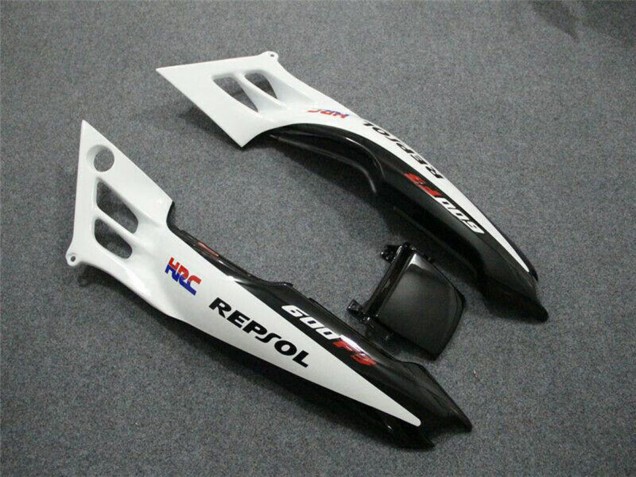 Mejores Carenados Moto Honda CBR600 F3 1997-1998 - Blanco Negro Brillante Repsol