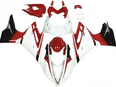 Mejores Carenados Moto Triumph Daytona 675 2013-2016 - Blanco Rojo Negro Brillante