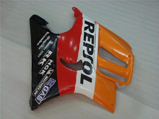 Mejores Carenados Moto Honda CBR600 F3 1995-1996 - Naranja Blanco Rojo Negro Brillante Repsol