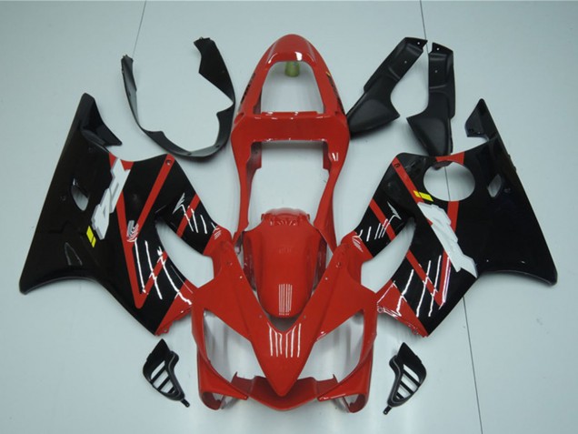 Mejores Carenado Moto Honda CBR600 F4i 2001-2003 - Rojo Negro Brillante