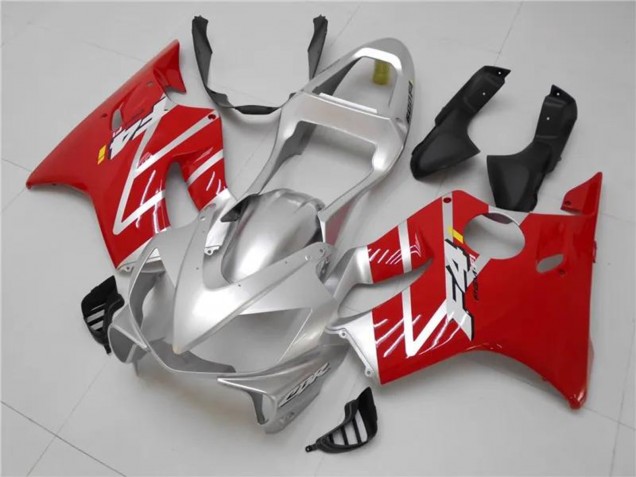 Mejores Kits Carenados Moto Honda CBR600 F4i 2001-2003 - Plata Rojo
