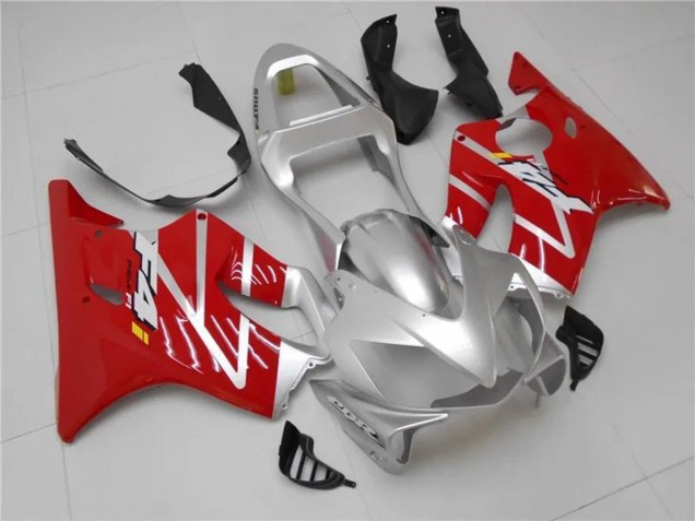 Mejores Kits Carenados Moto Honda CBR600 F4i 2001-2003 - Plata Rojo