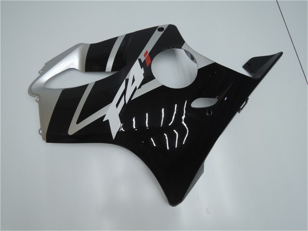Mejores Carenado Moto Honda CBR600 F4i 2001-2003 - Plata Negro Brillante