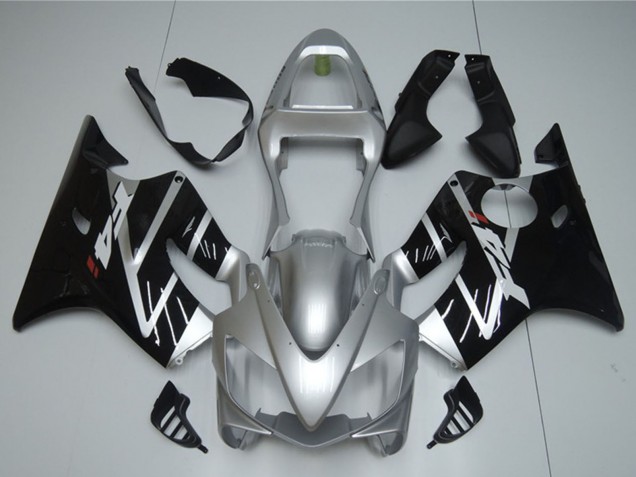 Mejores Carenado Moto Honda CBR600 F4i 2001-2003 - Plata Negro Brillante