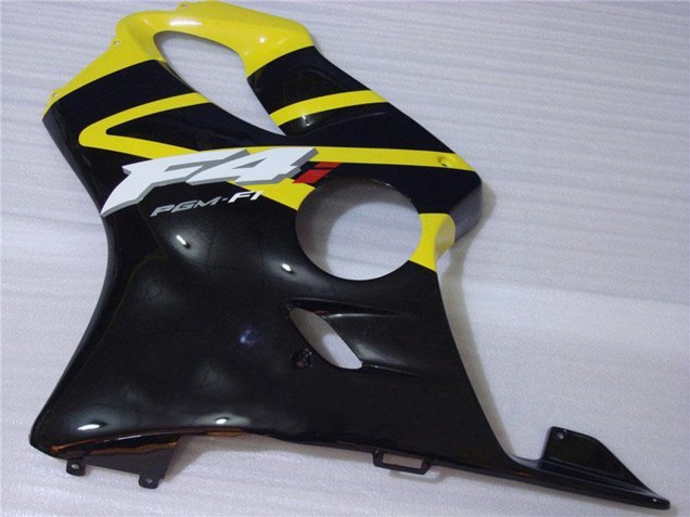 Mejores Carenado Moto Honda CBR600 F4i 2001-2003 - Amarillo Negro Brillante