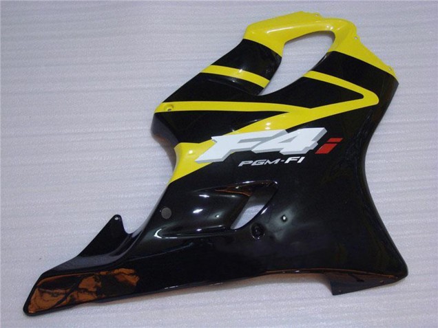 Mejores Carenado Moto Honda CBR600 F4i 2001-2003 - Amarillo Negro Brillante