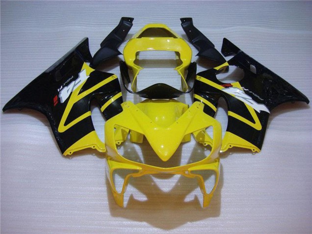 Mejores Carenado Moto Honda CBR600 F4i 2001-2003 - Amarillo Negro Brillante