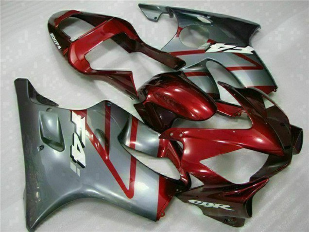 Mejores Kits Carenado Moto Honda CBR600 F4i 2001-2003 - Plata Rojo