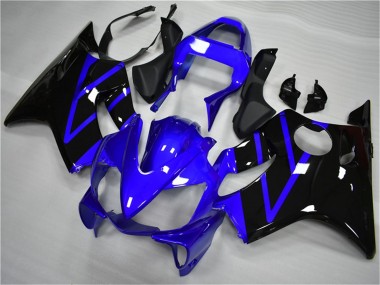Mejores Carenado Moto Honda CBR600 F4i 2001-2003 - Azul Negro Brillante
